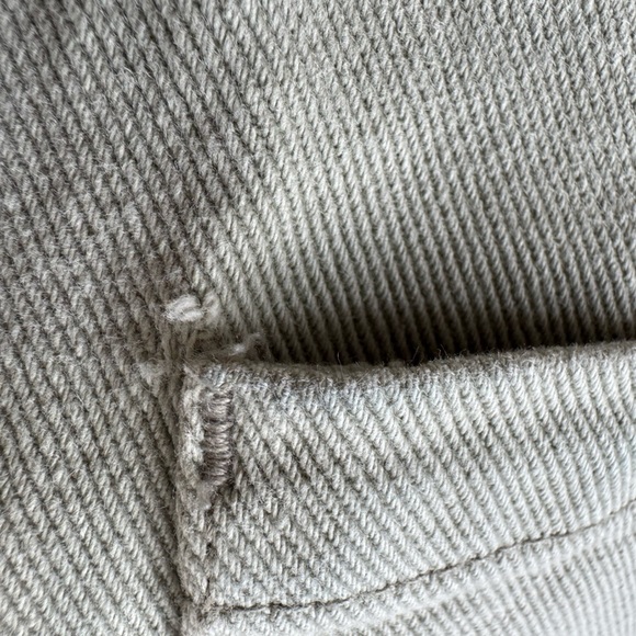 Alex Crane green jeans straight leg button fly high waist size 28 - Picture 7 of 10